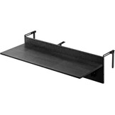 VEVOR Inklapbare Balkontafel 30,5 x 122 cm - Zwart - Ruimtebesparende Hangtafel voor Buiten