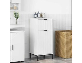 vidaXL Badkamer Kast met lade Wit 39.5 x 36 x 88 cm Bewerkt hout