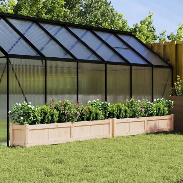 vidaXL Plantenbakken 2 st cm massief grenenhout