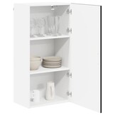 vidaXL Keukenkast aan de muur Zwart 50 x 31 x 100 cm Bewerkt hout