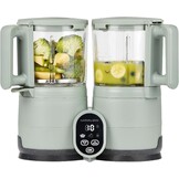 Babymoov Multifunctionele Baby Keukenmachine Nutribaby Glass - Glazen Kommen - 4 in 1 Stoom Blender, Grote Capaciteit 1.9L, Celadon Green