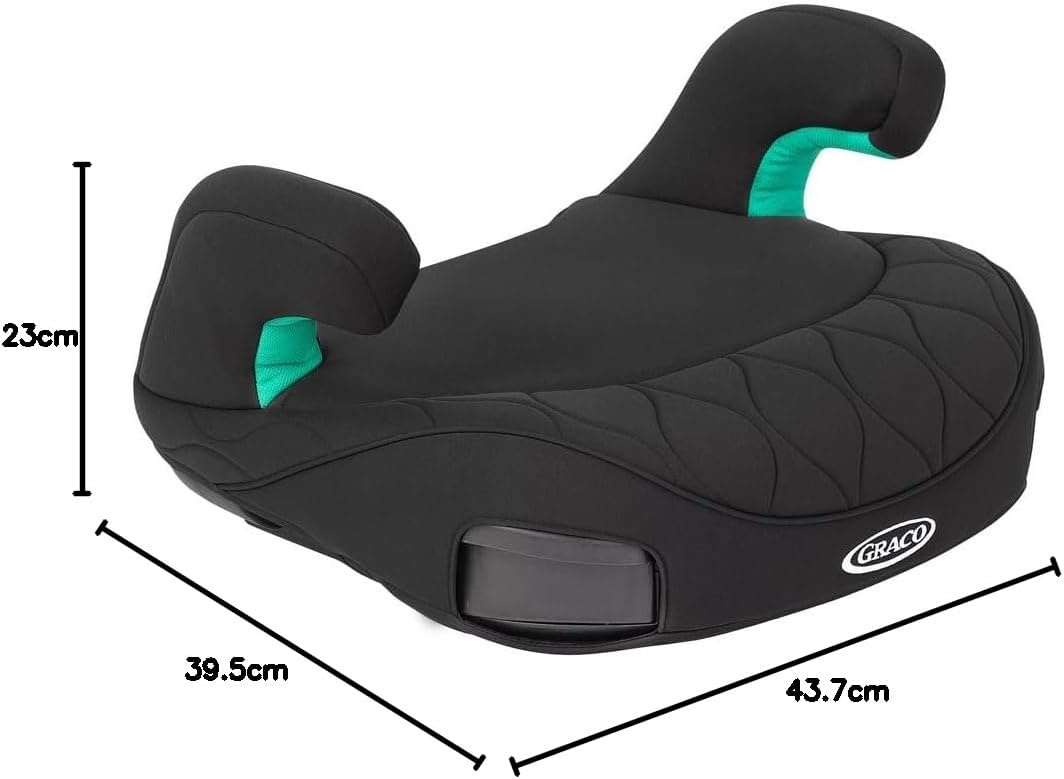 Graco Booster Max R129 ISOFIX rugloze Boosterstoel, lichtgewicht met slechts 2,7 kg, geschikt van 137-150 cm (ongeveer 7 tot 12 jaar), Midnight Fashion