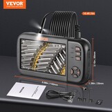 VEVOR Endoscoop Camera met 3 Lenzen - 4,5 inch IPS Scherm - 5 meter kabel - Zwart