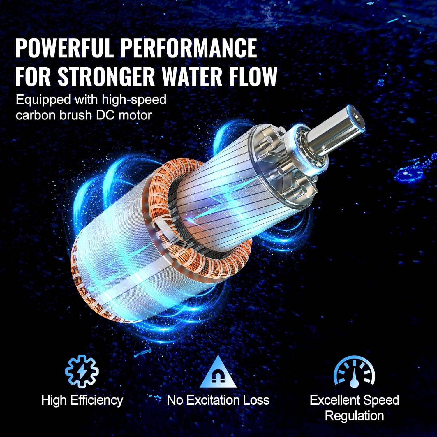 VEVOR Waterpomp op zonne-energie, 24 V DC, 277 W, dieptebronpomp, max. debiet 2,1 m³/u, max. opvoerhoogte 83 m, max. onderdompeldiepte 20 m, irrigatie van boerderijen, water geven van boerderijen,