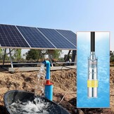 VEVOR Waterpomp op zonne-energie, 24 V DC, 277 W, dieptebronpomp, max. debiet 2,1 m³/u, max. opvoerhoogte 83 m, max. onderdompeldiepte 20 m, irrigatie van boerderijen, water geven van boerderijen,