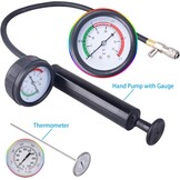 DAYUAN 18-delige Koelsysteemtester, koeler druktester, koeler afdrukreservoir, koeler druk test afdrukreservoir, koelsysteem tester afdrukreservoir, watertank lekkagezoeker, gereedschap
