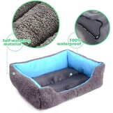 powerking Hondenbed, waterdichte mat voor huisdieren en slaapkussen voor kat en kleine puppy, zacht en wasbaar (blauw)