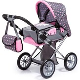Bayer Design 13654AA Poppenwagen City Star, opvouwbaar, verat, afneestelbaar handvmbare reiswieg, converteerbaar
