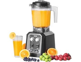 VEVOR Professionele Blender 2200W - 2 Liter - Zwart