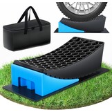2 Blauwe Camperwiggen tot 5000 kg, Antislip, 32 x 15 cm