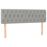 Hoofdborden 2 st. Lichtgrijs Stof - 60% Korting!