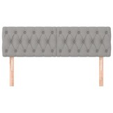 Hoofdborden 2 st. Lichtgrijs Stof - 60% Korting!