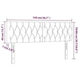 Hoofdborden 2 st. Lichtgrijs Stof - 60% Korting!