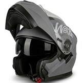 WESTT Torque X Flip-Up Motorhelm - XL - Grijs