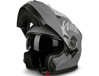 WESTT Torque X Flip-Up Motorhelm - XL - Grijs