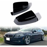 Baceyong 1 paar autospiegelbehuizingen voor BMVV 5 E60 E61 F10 F11 6 F12 F13 Series 7 F01 Koolstof/zwarte vezels