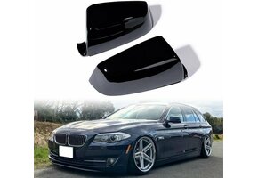 Set van 2 ABS Autospiegelbehuizingen - Koolstofvezellook/Glanzend Zwart - 47% Korting