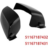 Baceyong 1 paar autospiegelbehuizingen voor BMVV 5 E60 E61 F10 F11 6 F12 F13 Series 7 F01 Koolstof/zwarte vezels