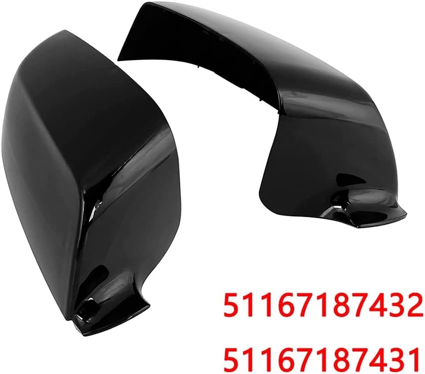 Baceyong 1 paar autospiegelbehuizingen voor BMVV 5 E60 E61 F10 F11 6 F12 F13 Series 7 F01 Koolstof/zwarte vezels