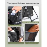 besrey Kraxe kinderdrager met opbergtas, draagbare kinderstoel voor op reis, Kraxe rugdrager om te wandelen voor 6-36 maanden, draagstoel tot 18 kg, inklapbaar (zwart)