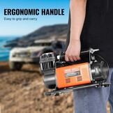 VEVOR 12V Heavy Duty Luchtcompressor - 150 PSI - 7.06 CFM - Oranje - Bandenpomp met Digitale Manometer