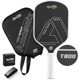 Amoswiz T800 Carbon Fiber Pickleball Paddle Zwart