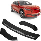 Universele zwarte bumperlip spoiler van ABS - 3 stuks