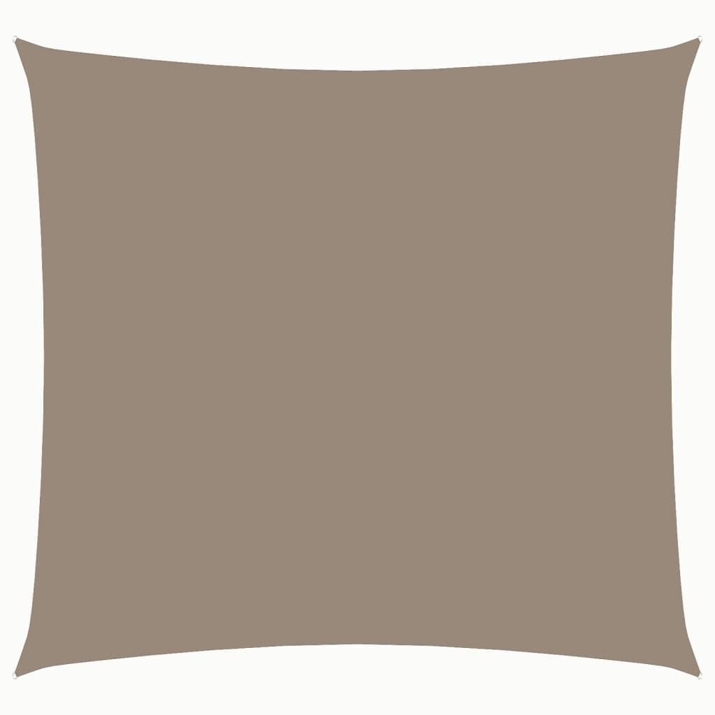 vidaXL Zonnescherm vierkant 4x4 m oxford stof taupe