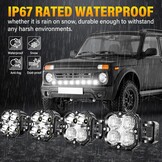 SKYWORLD Koppelbare LED Light Bar 240W met 12V DTP Kabelset - 6000K Wit