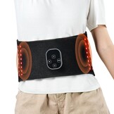 VEVOR Roodlicht therapie-riem voor taille en schouders 660 nm en 850 nm met timer, 80 leds vibratie 3 niveaus impuls 10 Hz, therapiekussen met rood licht, draadloos, voor pijnverlichting