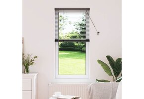 vidaXL Raamblind Zwart Aluminium - 59% Korting