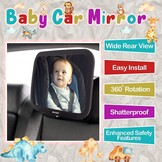 Baby Autospiegel Achterbank | 64% Korting | Onbreekbaar & Verstelbaar