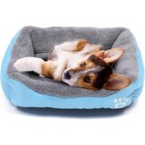 powerking Hondenbed, waterdichte mat voor huisdieren en slaapkussen voor kat en kleine puppy, zacht en wasbaar (blauw)
