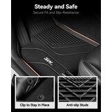 3W Vloermatten voor Tesla Model Y 2020-2024, Set van 9 Stuks, Premium TPE Automatten en Kofferbakmatten voor Alle Seizoenen, Antislip en Waterdicht, Accessoires voor Model Tesla