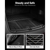 3W Set 4 Vloermatten voor Tesla Model Y Juniper 2025 2026 en kofferbakmat, Met Hondvriendelijke Functie, Thorex™-Vloermatten voor Alle Weersomstandigheden, Antislip en Waterdicht, Auto-Accessoires - Maat 1)Model Y Juniper|25|Set 4 Matten