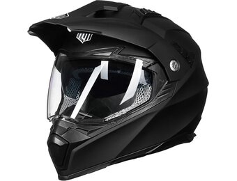 ILM Motorhelm Heren Dames Motorcross Helm Motorfiets Volgelaatshelm ATV Dirt Bike ECE Model-606V - Maat M