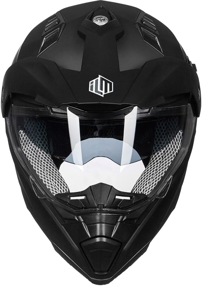 ILM Motorhelm Heren Dames Motorcross Helm Motorfiets Volgelaatshelm ATV Dirt Bike ECE Model-606V - Maat M
