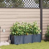 VidaXL Tuinplantenbak Grijs Staal 120x40x37.5cm (52% Korting)