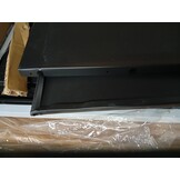 vidaXL Keukenopslag Kast met plank met opslag met de deur Zwart Staal