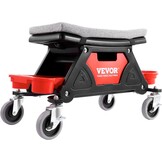 VEVOR Werkplaatskruk, rolkruk, 640 x 335 x 390 mm, 136 kg belastbaar, werkplaats, rolstoel, montagekruk, garagekruk, werkkruk, stoelzitting incl. opbergdoos en pallets, mobiel