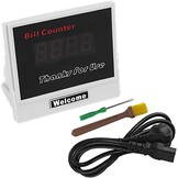 BuoQua bqp03ltu FJ0288 Euro-geldteller 1000 stuks/min met echtheidscontrole, bankbiljettenteller met uv- en MG-systemen, bankbiljettenteller UV-und MG-Systeme 7 kg Euro Doller Pound
