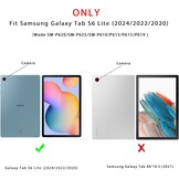 ROOFEI Toetsenbordhoes met toetsenbord en touchpad voor Samsung Galaxy Tab S6 Lite 10.4 inch (2020/2022) - QWERTZ Duits
