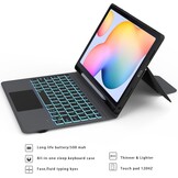 ROOFEI Toetsenbordhoes met toetsenbord en touchpad voor Samsung Galaxy Tab S6 Lite 10.4 inch (2020/2022) - QWERTZ Duits