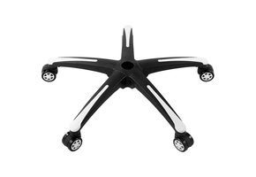 Universeel Bureaustoel Onderstel 71cm - Heavy Duty (1134 kg) - 5 Zwenkwielen - Zwart/Wit