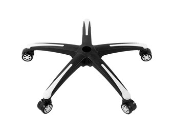 VEVOR Bureaustoel Onderstel 71 cm - Heavy Duty Stoelvoet met 5 Wielen - Zwart en Wit