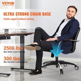 VEVOR Bureaustoel Onderstel 71 cm - Heavy Duty Stoelvoet met 5 Wielen - Zwart en Wit