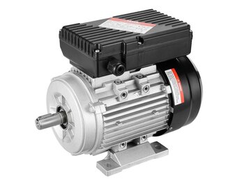 VEVOR Elektromotor 0,55 kW eenfasige luchtcompressormotor, 1400 tpm, AC 220-240 V, 4,5 A, frame 80, B3, 19 mm clavesas, CW/CCW-rotatie voor landbouwmachines en uitrusting