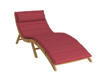 vidaXL Zon Loungerkussen Wijnrood 178 x 60 x 4 cm Oxford stof