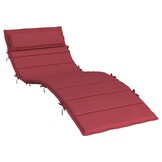 vidaXL Zon Loungerkussen Wijnrood 178 x 60 x 4 cm Oxford stof