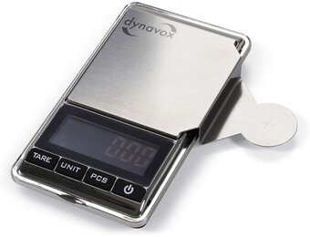 Dynavox Elektronische geluidsarmweegschaal TW-4, bepalen en instellen van de steunkracht voor platenspeler pick-up, antimagnetische pad, hoge nauwkeurigheid zilver
